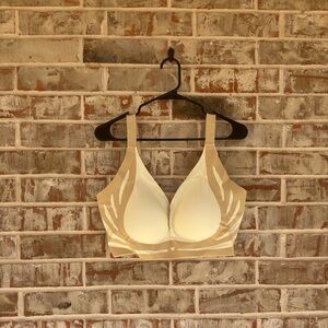 Unbranded Beige Seamless Wireless Jelly Band Plus Size Bra